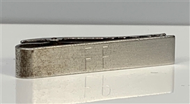 Elvis Presley Owned “EP” Monogrammed Sterling Silver Tie Clip – Gifted to His Cousin Patsy Presley