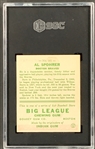 1933 Goudey #161 Al Spohrer – SGC EX-NM 6
