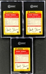 1990-91 Score and Jimmy Dean Frank Thomas Rookie Card Collection (8) Including SGC-Graded Cards (3)