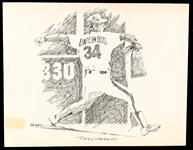 Dick Perez Philadelphia Athletics and Phillies Greats Orignal Pen and Ink Artworks (7)