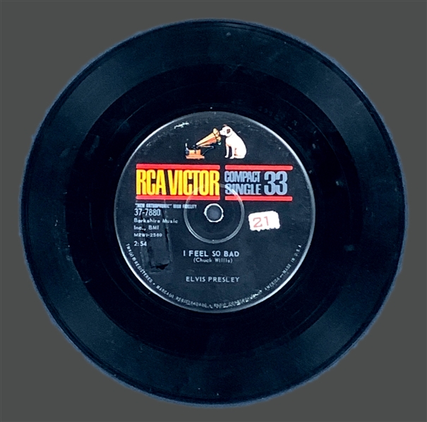 1961 Elvis Presley Compact 33 Single of “ I Feel So Bad” / “Wild In The Country” - Vinyl Only 
