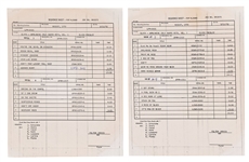 Pair of RCA Nashville Double-Sided 33 1/3 RPM Acetates with Sides 1, 2, 7 and 8 of Elvis Presley’s 1970 Album <em>Worldwide 50 Gold Award Hits Vol. 1</em> Plus RCA Sequence Sheets for the Album