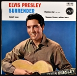 Collection of Six Elvis Presley RCA Import 45 RPM EPs and Singles from Mexico, France, and Germany