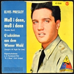 Collection of Six Elvis Presley RCA Import 45 RPM EPs and Singles from Mexico, France, and Germany