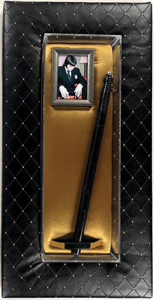 Elvis Presley Owned Police Baton Gifted to Him from Denver Colorado Police Captain – In Fabulous Framed Display!