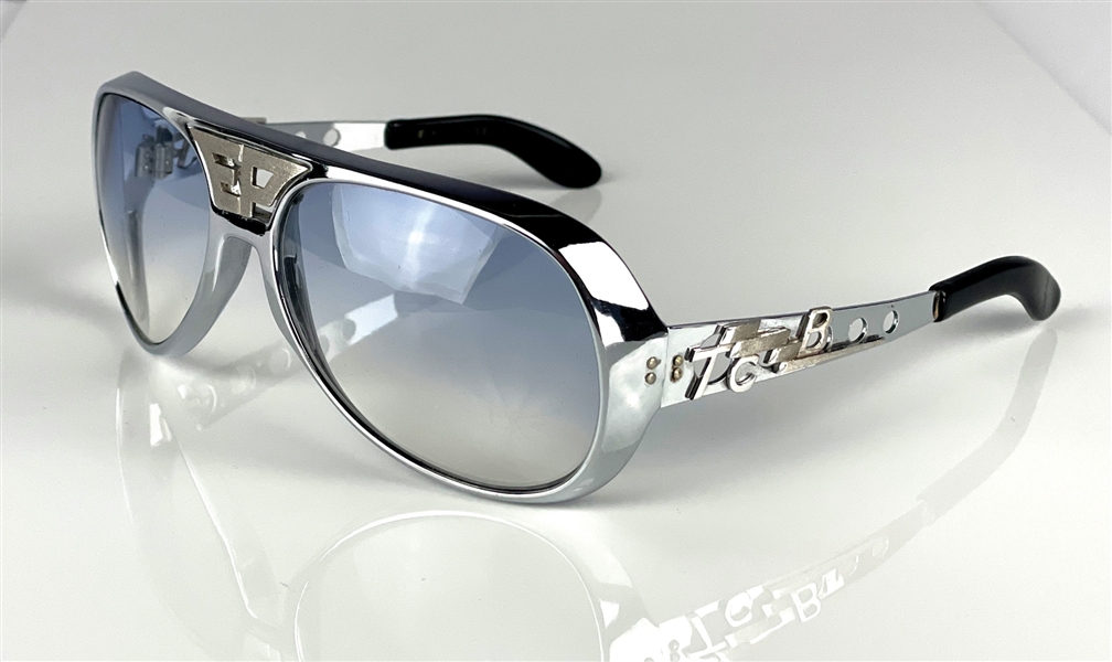 Elvis Presley Owned and Worn "TCB" Grand Prix Sunglasses with "EP" in the Bridge - From the Estate of one of Elvis Former Pilots*