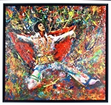 Original Original Painting of Elvis Presley by Noted Artist Murray Henderson