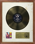 RIAA Gold Record Award for Elvis Presley’s 1961 Soundtrack  LP <em>Blue Hawaii</em> - "To Elvis Presley" - Certified in 1961 - White Linen Matte Style