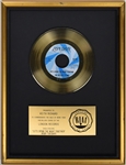 RIAA Gold Record Award for The Rolling Stones 1967 Single “Lets Spend the Night Together” - “To Keith Richard”