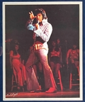 Elvis Presley September 2, 1973 3:00 Am Las Vegas Show Placard/Poster In Framed Display with Ed Bonja Signed Original Photo