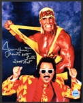 Collection of Nine Wrestling Superstars Signed 8x10s Incl. Hulk Hogan (9) (BAS)