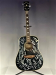 Guitar Signed by More Than 25 Elvis Presley Bandmembers, Back Up Singers and Friends Incl. J.D. Sumner, Scotty Moore, D.J. Fontana, James Burton and Others