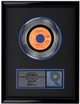 RIAA Platinum Record Award for Elvis Presleys 1972 Single “Burning Love”