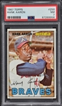 1967 Topps Baseball #250 Hank Aaron – PSA NM 7