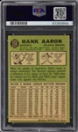 1967 Topps Baseball #250 Hank Aaron – PSA NM 7