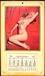 Stunning Pair of UNUSED 1950's Marilyn Monroe “Golden Dreams” Nude Calendars – 1954 and 1955