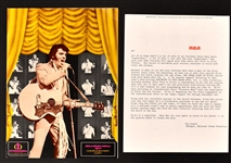 Rare Complete 1971 Advance Summer Festival “Radio Station” Menu, RCA Letter and Box Set with <em>The Other Sides – Elvis Worldwide Gold Award Hits Vol. 2</em>