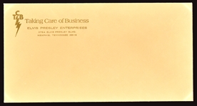 Elvis Presley “TCB” Executive Sized Letterhead and Matching Envelope