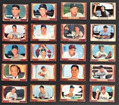 1952-56 Topps and Bowman Shoebox Collection of 318 Incl. Many Hall of Famers