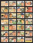 1952-56 Topps and Bowman Shoebox Collection of 318 Incl. Many Hall of Famers
