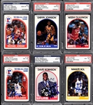 1989 HOOPS Basketball Near-Complete Autographed Set (293/352) Incl. #21 Michael Jordan PSA/DNA GEM MINT 10 Plus 292 Other Signed Cards 