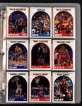 1989 HOOPS Basketball Near-Complete Autographed Set (293/352) Incl. #21 Michael Jordan PSA/DNA GEM MINT 10 Plus 292 Other Signed Cards 