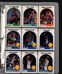 1989 HOOPS Basketball Near-Complete Autographed Set (293/352) Incl. #21 Michael Jordan PSA/DNA GEM MINT 10 Plus 292 Other Signed Cards 