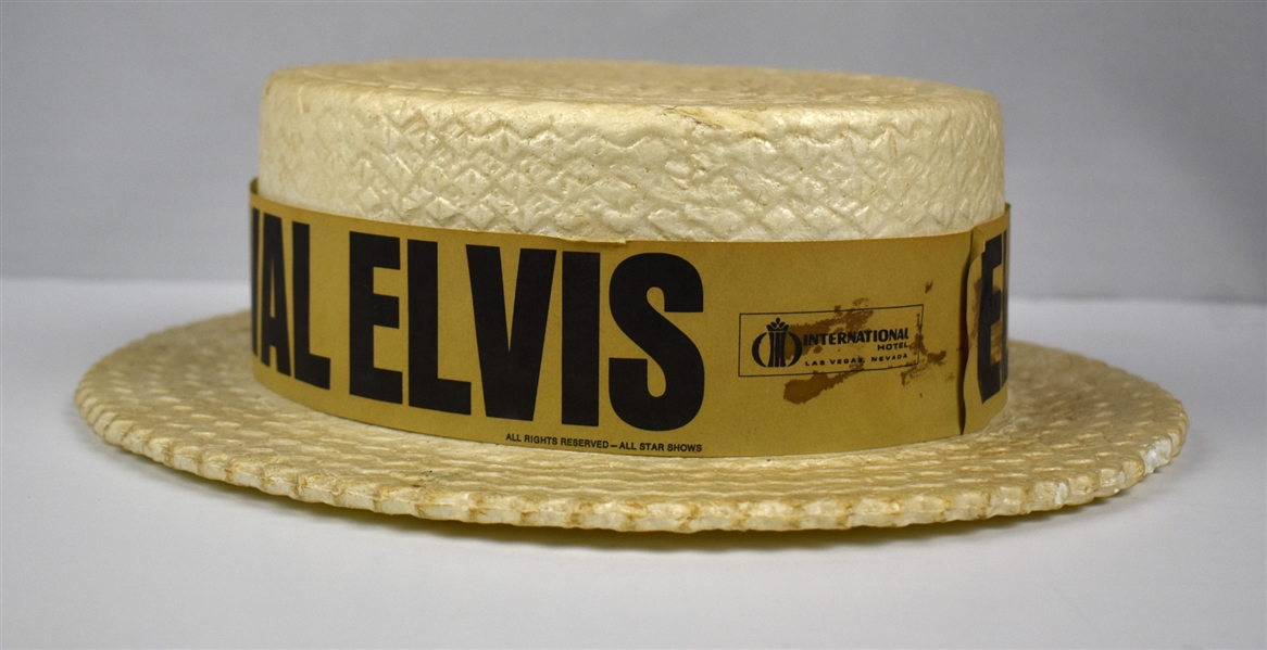 Early 1970s “Elvis Summer Festival” International Hotel Styrofoam “Straw” Hat