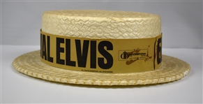 Early 1970's “Elvis Summer Festival” International Hotel Styrofoam “Straw” Hat