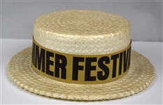 Early 1970's “Elvis Summer Festival” International Hotel Styrofoam “Straw” Hat