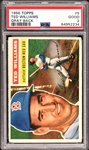 1956 Topps #5 Ted Williams (Gray Back) – PSA GD 2