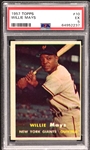 1957 Topps #10 Willie Mays – PSA EX 5