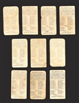 1908-1910 E91-B and E91-C American Caramel Collection of 10 Incl. Eddie Collins