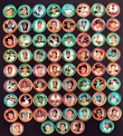 1971 Topps Coins Collection (81) Incl. Clemente, Aaron, Mays and Other HOFers