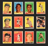 1958 Topps Baseball Partial Set (402/494) Including #150 Mickey Mantle PSA Good 2