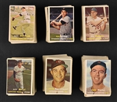 1957 Topps Collection (493) with Many Duplicates - Contains Partial Set (174/494)