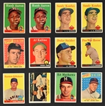 1958 Topps Baseball Hoard (998) with Many Duplicate HOFers 