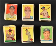 1958 Topps Baseball Hoard (998) with Many Duplicate HOFers 