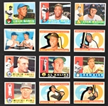 1960 Topps Baseball Near Set (546/572) Including #350 Mantle PSA 3