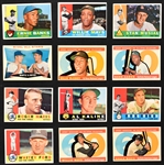 1960 Topps Baseball Near Set (546/572) Including #350 Mantle PSA 3