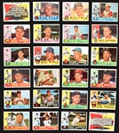 1960 Topps Baseball Near Set (546/572) Including #350 Mantle PSA 3