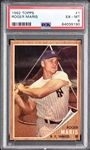 1962 Topps #1 Roger Maris – PSA EX-MT 6