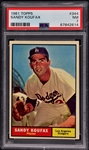 1961 Topps #344 Sandy Koufax – PSA NM 7