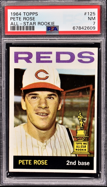 1964 Topps #125 Pete Rose – PSA NM 7