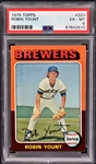 1975 Topps #223 Robin Yount Rookie Card – PSA EX-MT 6