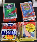 1980's and 1990's Topps, Donruss, Fleer (& Others) Baseball Card Bonanza with more than 9,000 Cards and 90+ Unopened Packs!