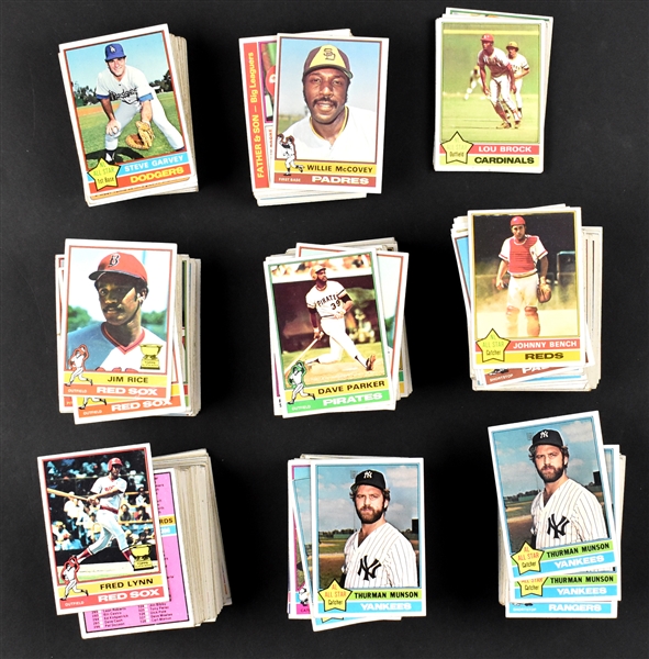 1976, 1977, 1979 Topps Baseball Collection with 1976 Near Set (643/660)