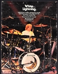 Alan White (YES Drummer) Signed YES Albums (2), Poster and Flyer Plus Stage-Used Drumsticks!