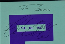 Alan White (YES Drummer) Signed YES Albums (2), Poster and Flyer Plus Stage-Used Drumsticks!