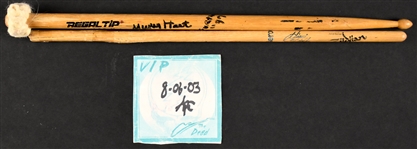 Mickey Hart (Grateful Dead) Stage-Used Cymbal Mallet Drumstick and Giovanni Hidalgo Stage-Used Drumstick